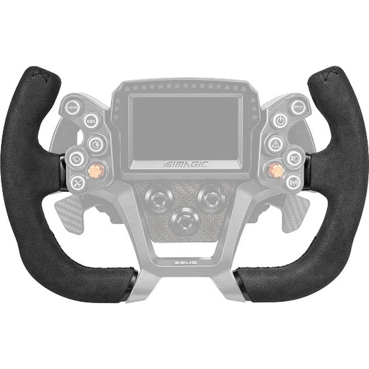 Simagic ZGT-300MC Lenkrad, 300 mm Open Top für GT-Simulationen, Suede-Bezug, kompatibel mit Zeus GT