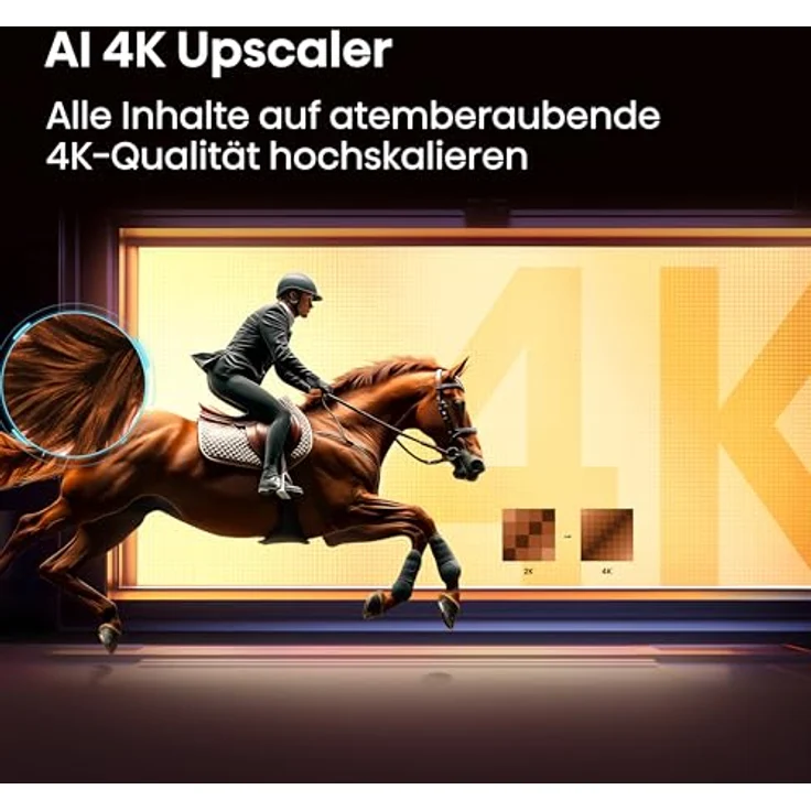 Hisense 43E6DS, UHD Smart TV 4K 60 Hz, 109,2 cm (43"), 3840 x 2160 Pixel, LED, WLAN, Schwarz – Bild 4