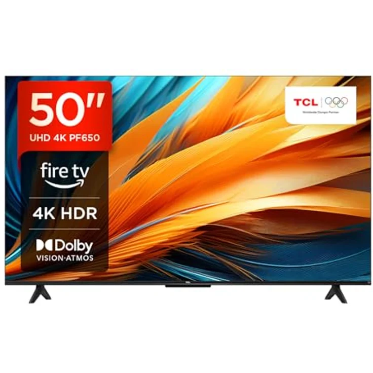 TCL 50PF650, 50 Zoll 4K UHD Smart TV mit Dolby Vision, Dolby Atmos, Alexa und Triple-Tuner – Bild 1