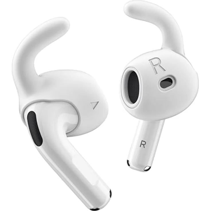KeyBudz EarBuddyz AirPods 4 Ohrhaken Covers, verbessertes Hörerlebnis, 2er Pack (Schwarz) – Bild 2