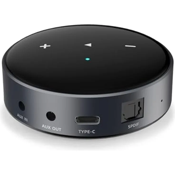WiiM Mini Streamer Audio AirPlay 2 Receiver HiFi Wireless, Multiroom Stereo, Vorverstärker, funktioniert mit Alexa und Siri Sprachassistenten, Streaming Hi-Res Audio von Spotify, Amazon Music und mehr
