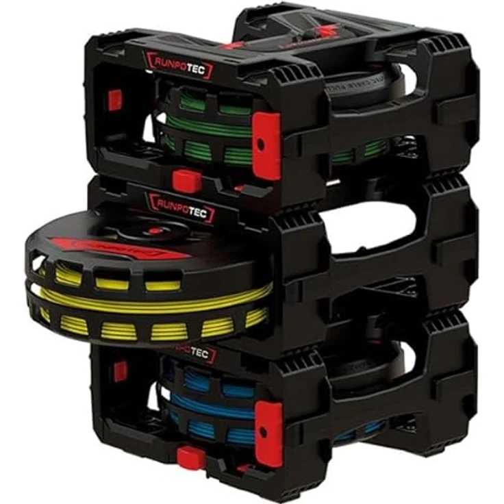 Runpotec CB 260, Kabelrolle für Einzeladernmanagement, modular und stapelbar, max. Bündeldurchmesser 26 cm – Bild 2