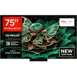 TCL 75C7K 75 Zoll QD-Mini LED Fernseher, 4K HDR Premium 3000, Smart Google TV mit 144Hz Motion Clarity Pro, Dolby Vision IQ & Atmos, CrystGlow HVA Panel, Audio von Bang & Olufsen, Game Master