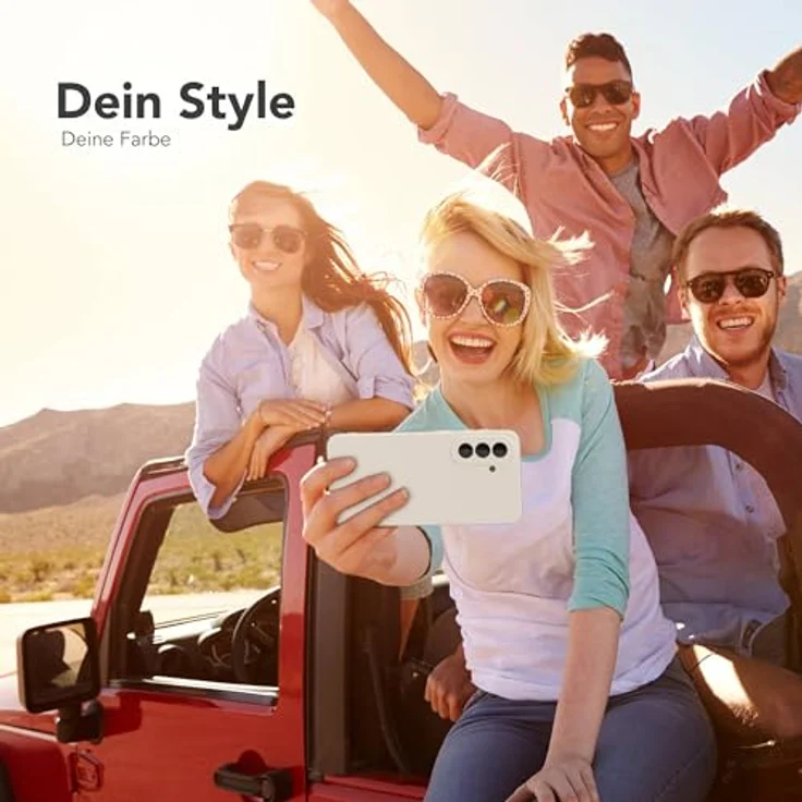 EAZY CASE Silikonhülle für Galaxy A57 - Stoßfeste, dunkle graue TPU-Hülle mit Kameraschutz und elegantem Polarstern-Matt-Finish – Bild 2