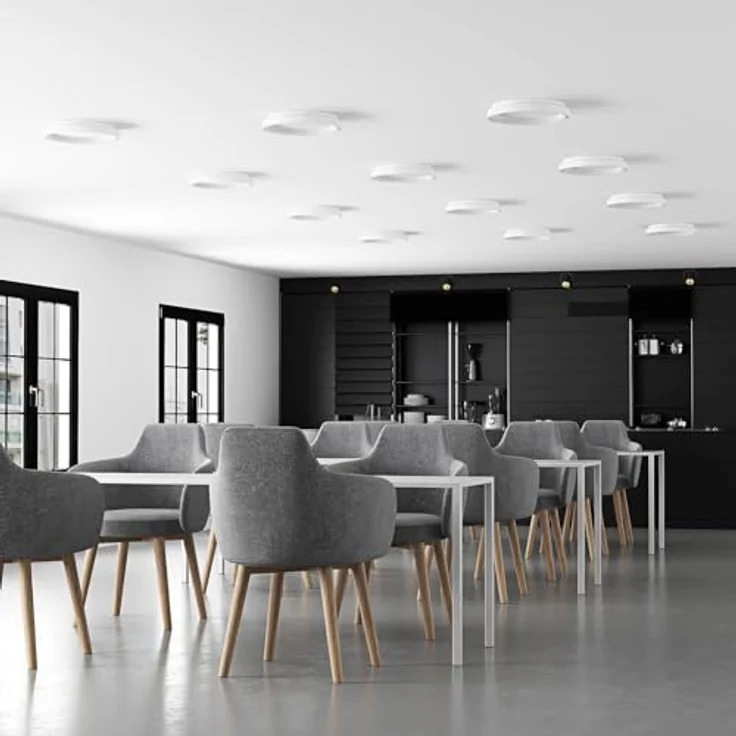 Arcchio LED Deckenleuchte 'Vivy' (Modern) in Weiß aus Metall (1 flammig) - Energiesparende LED-Deckenlampe für Wohnzimmer, Esszimmer, Schlafzimmer, Küche und Flur – Bild 4