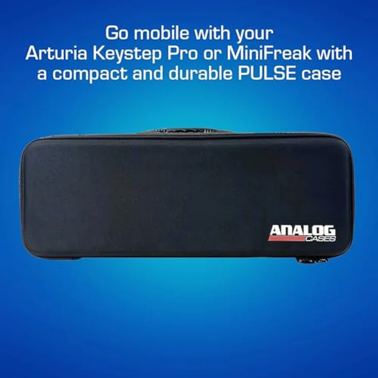 Analog PULSE Case für Arturia KeyStep Pro, robuster DJ Case mit Zubehöraufbewahrung, schwarz – Bild 2