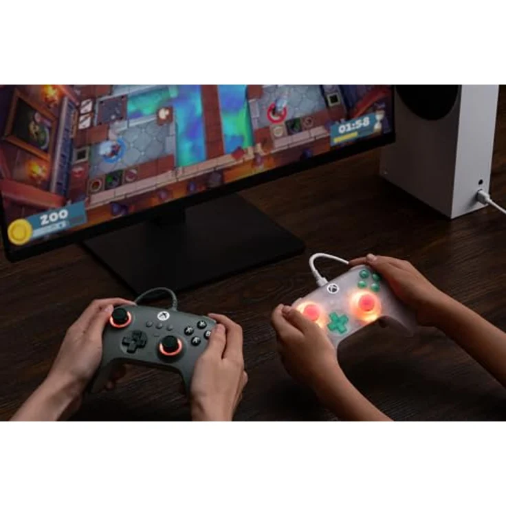 8bitdo Ultimate Mini Wired Xbox Pad Clear White, Gaming Controller für Xbox Series S, ergonomisch, kabelgebunden – Bild 9