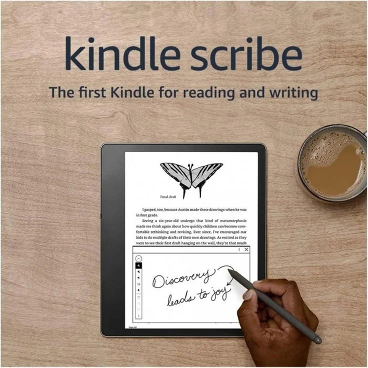 Amazon Kindle Scribe 2024, E-Book-Reader mit 10,2" QHD-Touchscreen, 64GB Speicher, grün und Premium-Stift