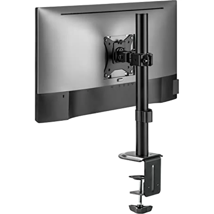 Superior Driak na Monitor 17-32" SINGLE, TV-Tischständer für VESA 75x75 und 100x100, neigbar und drehbar, bis 9 kg Belastbarkeit, höhenverstellbar, stabil aus Stahl – Bild 3
