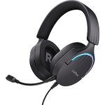 Trust Gaming GXT 490 Fayzo 7.1 Gaming Headset USB, 85% Recyclingkunststoff, Surround Sound, 50mm Treiber, 2m Kabel, Mikrofon mit Geräuschunterdrückung, RGB Over-Ear Kopfhörer für PC - Schwarz