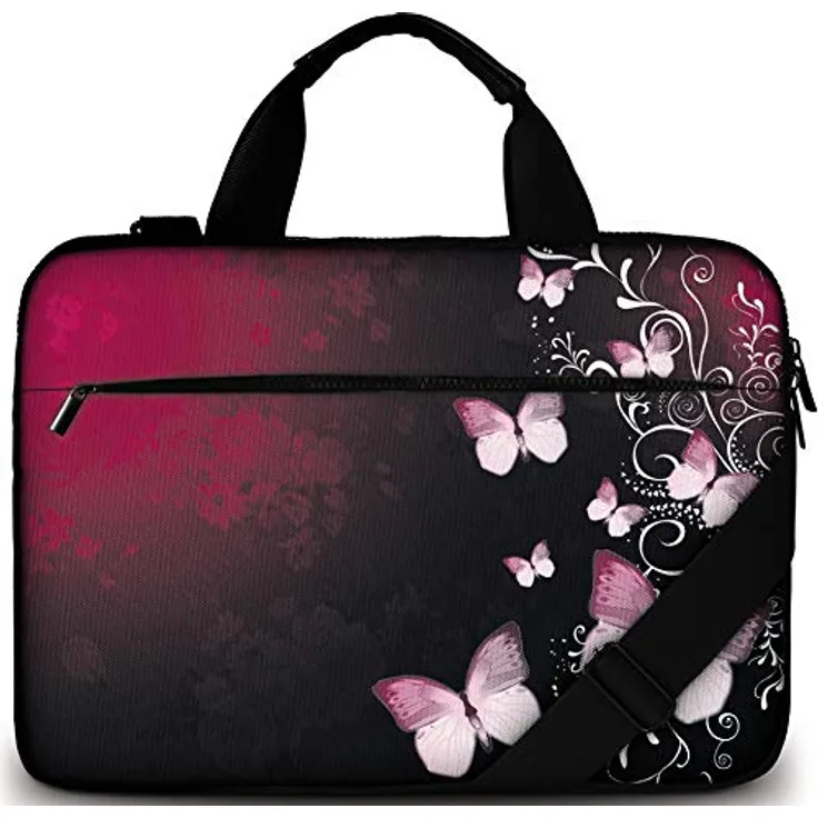 Sidorenko Laptoptasche 17/17,3 Zoll - Moderne Notebooktasche aus Canvas - Hochwertige Laptop Tasche - Schmutz- & Wasserabweisende Laptop Bag mit Zubehörfach