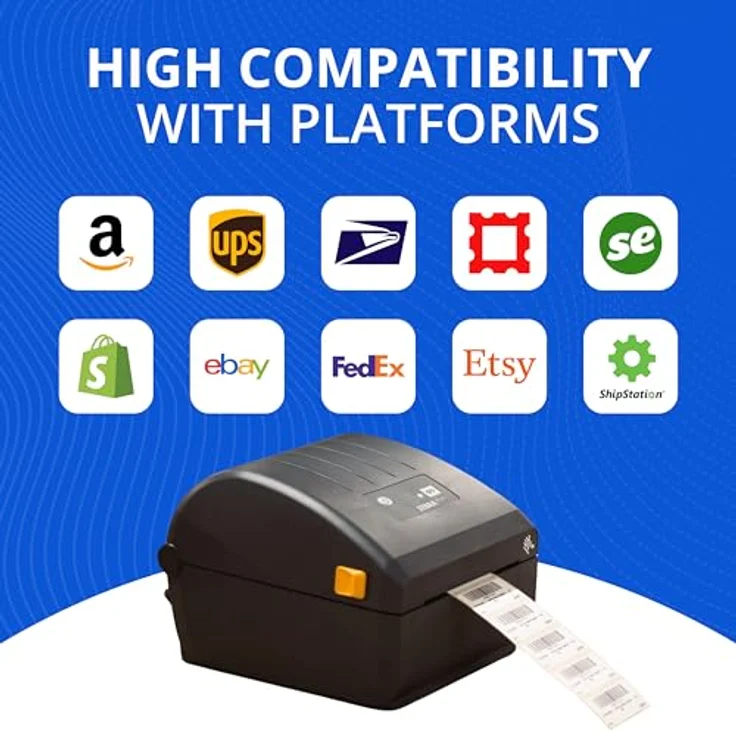 Zebra ZD220, Thermodirekt Drucker mit 203 x 203 DPI, 102 mm/s, Kabelgebunden, schwarz – Bild 7