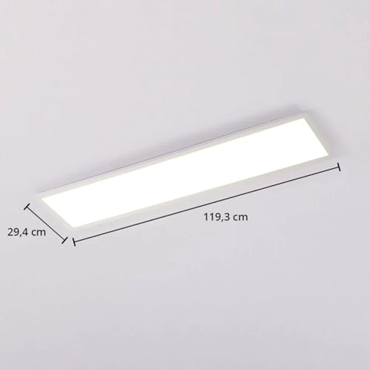 Arcchio LED Panel 'Lysander' dimmbar mit Fernbedienung in Weiß aus Aluminium für Arbeitszimmer & Büro - Energiesparende Büro- und Arbeitszimmerleuchte mit Dimmer und Fernbedienung – Bild 5