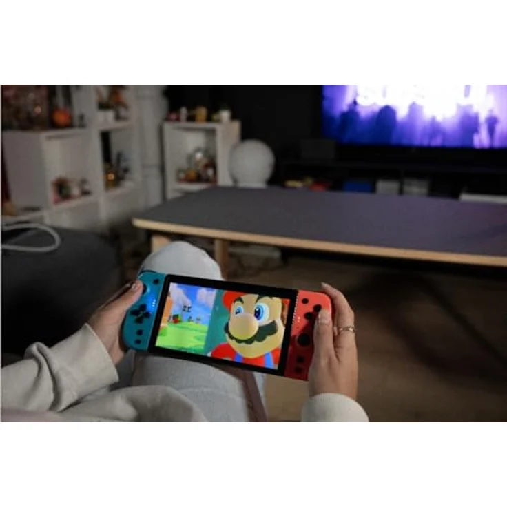 Konix Joypads Controller-Paar für Nintendo Switch und Switch OLED, 8 Stunden Akkulaufzeit, Vibrationsfunktion, blau und rot – Bild 5