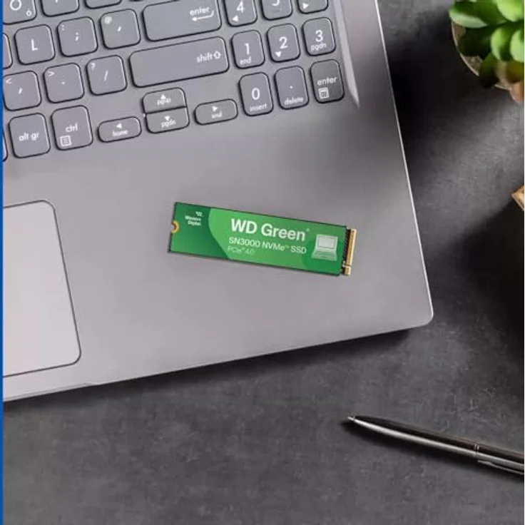 Western Digital WD Green SN3000 NVMe 500GB, PCIe Gen4 Leistung, M.2-SSD Design, 5.000 MB/s – Bild 5