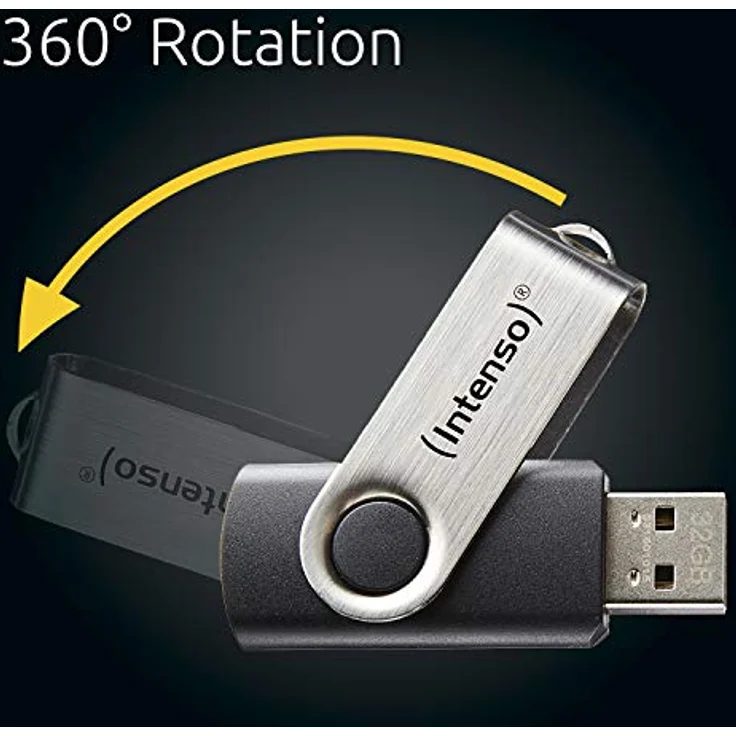 Intenso Basic Line 32 GB USB-Stick USB 2.0 silber-schwarz – Bild 6