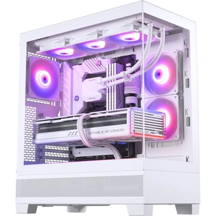 Phanteks XT View (E-ATX, Mini ITX, mATX, ATX), PC Gehäuse, Weiss – Bild 10