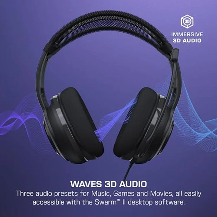 Turtle Beach Atlas 200, Wired PC Gaming Headset mit 50-mm-Nanoclear-Treibern, 24-Bit-Audio und Flip-to-Mute-Mikrofon – Bild 5