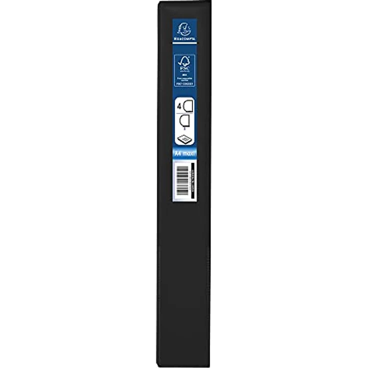 EXACOMPTA Präsentationsordner Kreacover, PVC Ringbuch mit 3 Außen- und 2 Innentaschen, transparent – Bild 6