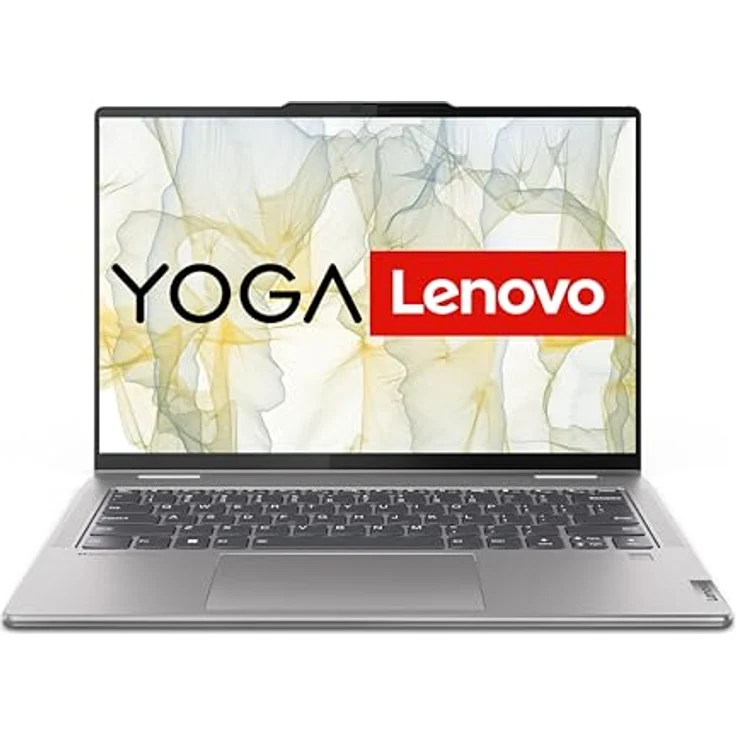 Lenovo Yoga 7 Convertible 2-in-1 Laptop  83DK0016GE | 14" WUXGA OLED Touch Display | AMD Ryzen 5 8640HS | 16GB RAM | 512GB SSD | AMD Radeon Grafik | Win11 Home | grau | inkl. Pen | 3 Monate Premium Care – Bild 2