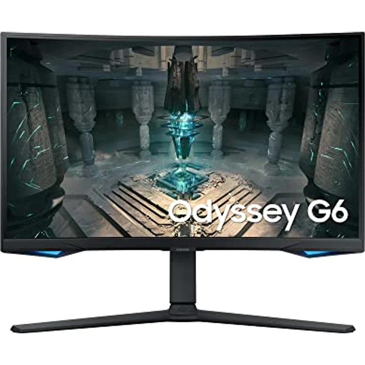 Samsung Odyssey G65B Smart Gaming Monitor S27BG650EU, 27 Zoll, VA-Panel, WQHD-Auflösung, AMD FreeSync Premium Pro, 1000R Bildschirmkrümmung, 1 ms (G/G) Reaktionszeit, Bildwiederholrate 240 Hz, Schwarz – Bild 1