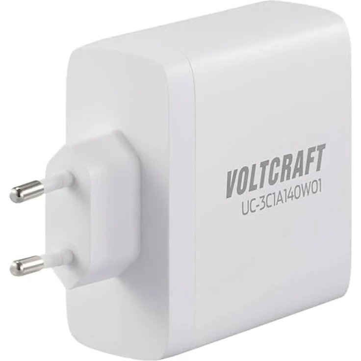 Voltcraft UC-3C1A140W01 USB-Ladegerät 140 W Steckdose 5 A USB-C® Schnellladegerät 4 x GaN, weiß – Bild 4