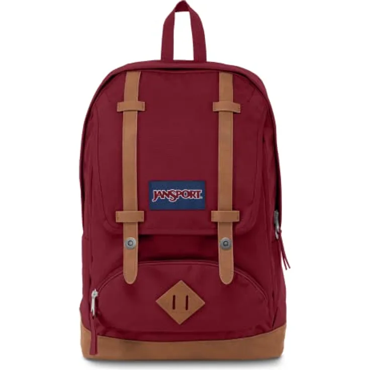JanSport Cortlandt, Großer Rucksack, 25 L, 45 x 32 x 15 cm, 15 Zoll Laptop-Fach, Rostrot