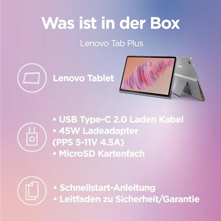 Lenovo Tab Plus 11,5" 2K Tablet mit JBL Sound, Dolby Atmos und Mediatek Helio G99 – Bild 10