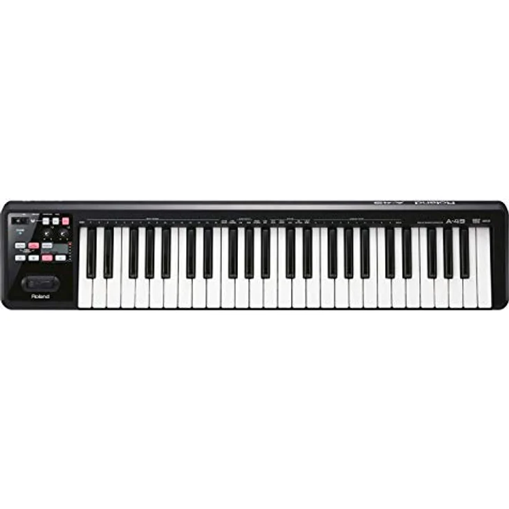 Roland A49 MIDI-Keyboard Schwarz mit MIDI-Kabel, MIDI Controller – Bild 3