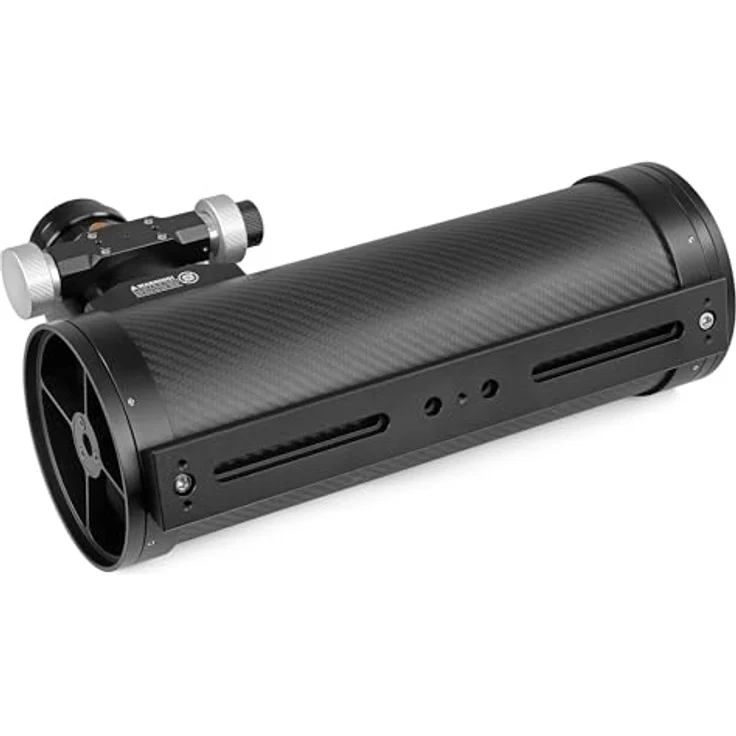 Omegon Pro Carbon Astrograph 114/456 OTA, Teleskop mit 2" Okularauszug, CNC-gefrästen Rohrschellen und leichtem Carbon-Tubus – Bild 7
