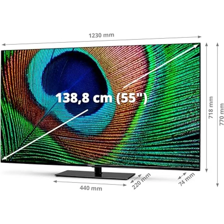 MEDION X15573 (MD 30923) 138,8 cm (55 Zoll) Android TV, 4K, Dolby Vision HDR, Dolby Atmos, Netflix, Prime Video, Smart TV, PVR, schwarz – Bild 5
