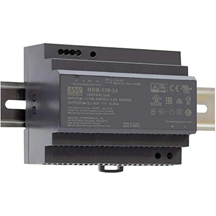 MeanWell DR-150-12, Netzteil 150 W, 1 Ausgang, Hutschienenmontage, 12 V, Industrieanwendung – Bild 2