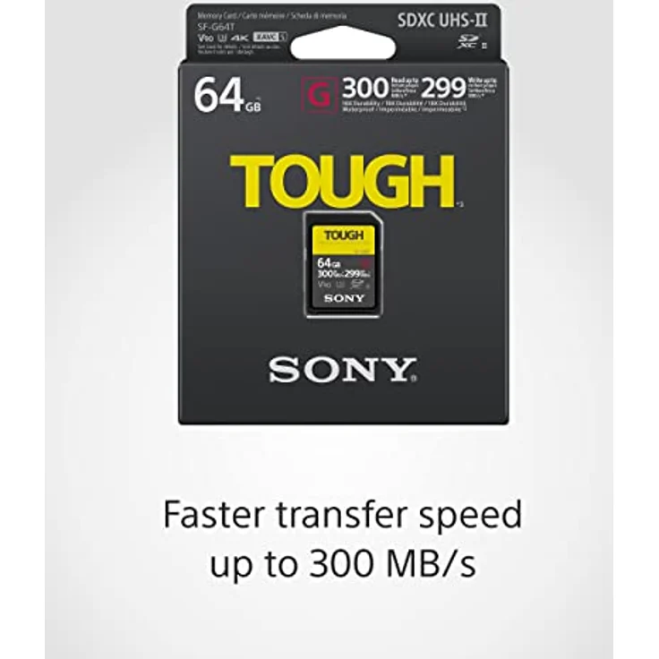 Sony SF-G64T SD-Speicherkarte (64 GB, UHS-II, SD Tough, G Serie) – Bild 3