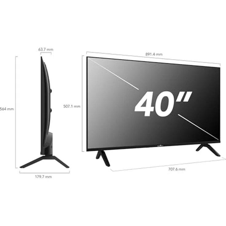 Smart Tech 40FH01K, 40 Zoll (101 cm) FHD LED Smart-Fernseher mit Netflix, YouTube, Disney+ – Bild 5