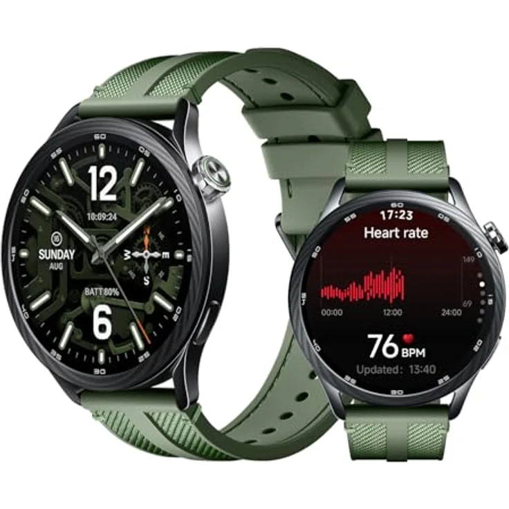 Xiaomi Watch S5, Smartwatch 46 mm mit AMOLED-Display, 21 Tage Akkulaufzeit, Waldgrün – Bild 1