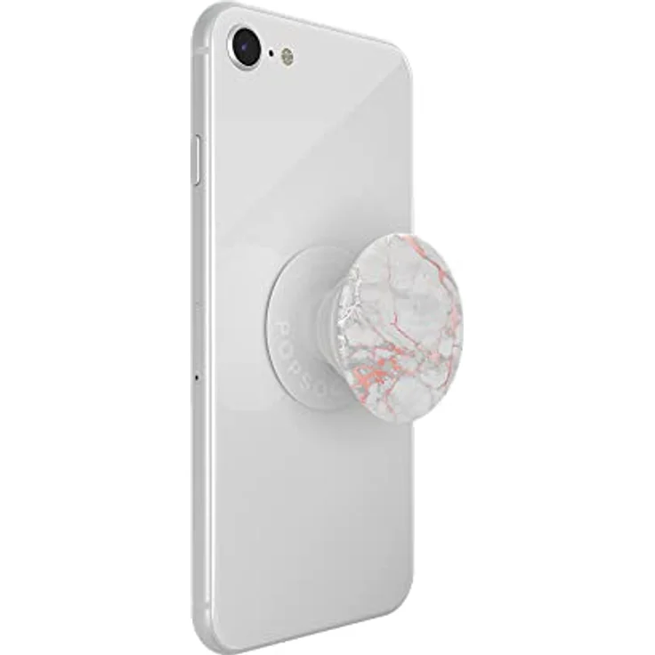 PopSockets 801649 PopGrip - Ausziehbarer Sockel und Griff für Smartphones und Tablets mit einem Austauschbarem Top - Rose Gold Lutz Marble – Bild 5