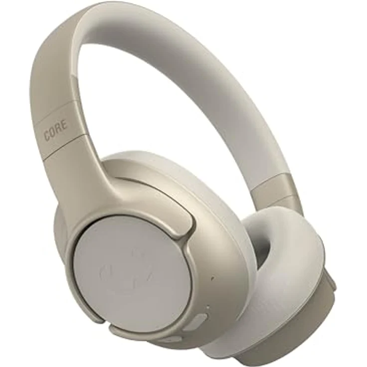 Fresh 'n Rebel Clam Core Bluetooth kopfhörer Over Ear mit ENC-Mikrofon (perfekte Anrufe), Kabellose kopfhörer mit Lautstärkeregler und Tasten für Wiedergabe/Pause, 45h Spielzeit (Beige) – Bild 1