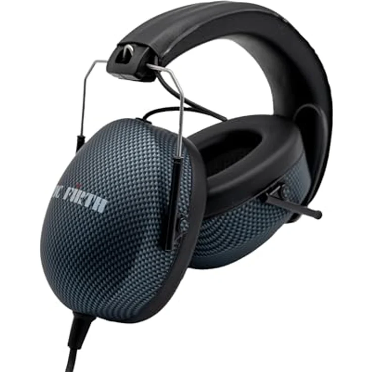 Vic Firth SIH3 Isolation Kopfhörer mit 25 dB Rauschunterdrückung, 50-mm-Treibern, gepolstertem Kopfband und Tasche für Musiker – Bild 3