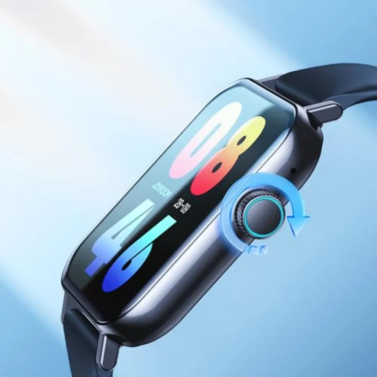 Joyroom Fit-Life Series (Polycarbonat, One Size), Sportuhr + Smartwatch mit Herzfrequenzmessung, Blut Sauerstoffmessung und über 80 Sportmodi, wasserdicht (IP68), Schwarz – Bild 6
