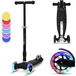 fun pro Two Roller voor kinderen van 6 jaar, vanaf kleuterschoolleeftijd, tot 80 kg, de veilige premium step voor kinderen, LED-wielen, opvouwbaar, voor 5, 6, 7, 8 en 9 jaar