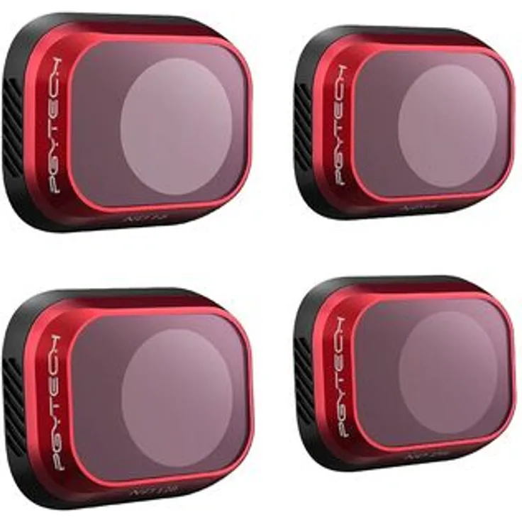 PGYTECH DJI Mini 3 ND Filter Set, 4-teilig (16, 64, 128, 256), japanisches AGC-Glas, leicht und robust, wasserdicht, ölbeständig, Anti-Kratz-Beschichtung