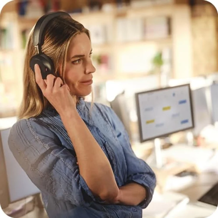 Jabra Evolve3 75, schnurloses Stereo Headset mit Bluetooth und USB-A, zertifiziert für Microsoft Teams, adaptive Geräuschunterdrückung, 110 Stunden Akkulaufzeit – Bild 3