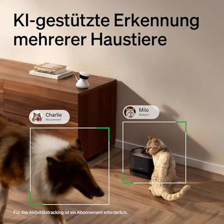 PETLIBRO Scout Haustierkamera, 360° HD Hundkamera mit App, KI-gesteuert, Multi-Tiererkennung, Aktivitäts-Tracking, Farb-Nachtsicht 1080p – Bild 2