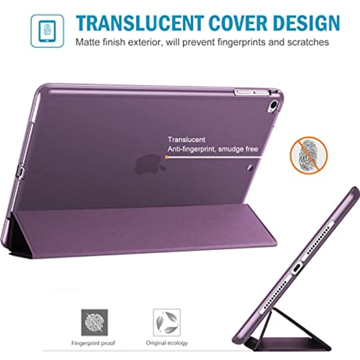 ProCase Soft Hülle für iPad 9.7 Zoll (6./5. Gen, Air 1/2) - Weiche TPU Schutzhülle mit transluzenter Rückseite, lila – Bild 5