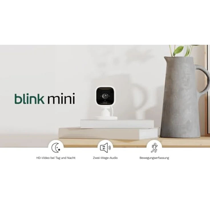 Blink Mini 2, Kamera System, intelligente Plug-in-Überwachungskamera, 1080p – Bild 6