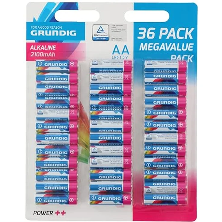 Grundig AA-Batterien - Alkaline - Multipack 36 Stück – Bild 3