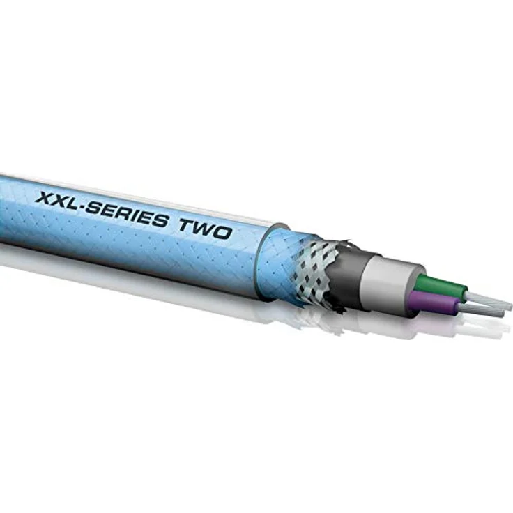 OEHLBACH XXL Series 2 - High-End Stereo Audio Cinchkabel (Made in Germany, mehrfach Schirmung, HPOCC Kupfer, RCA Stecker) - 2 x 50cm blau – Bild 3