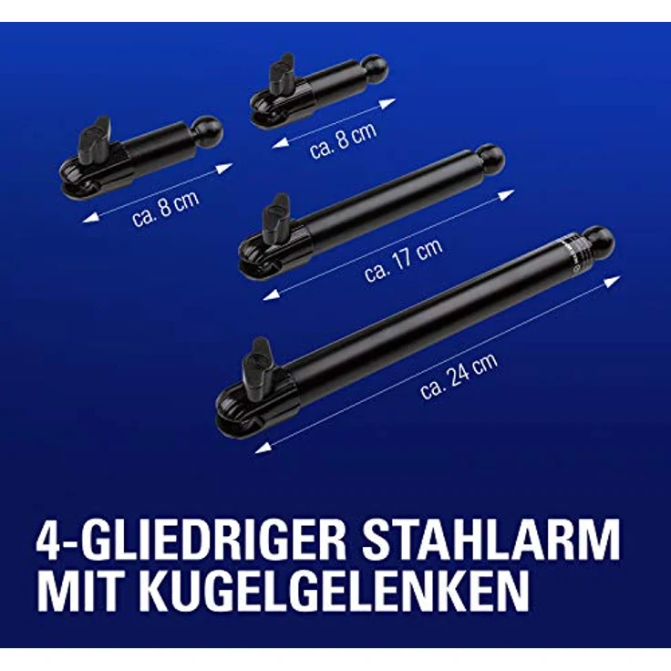 Elgato Flex Arm Kit (vier Stahlrohre mit Kugelgelenken, Kompatibel mit allen Elgato Multi Mount Geräten) schwarz – Bild 3