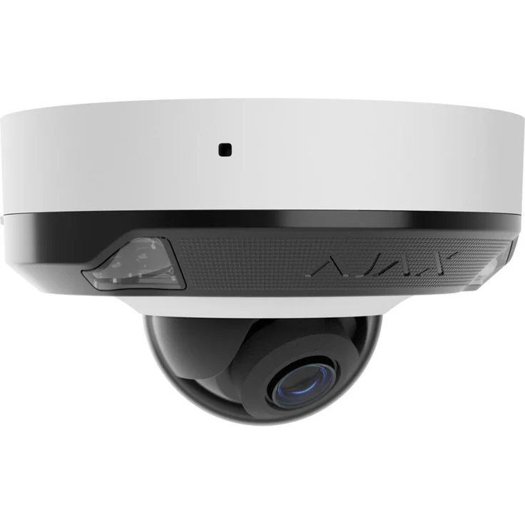 Ajax DomeCam Mini, IP-Sicherheitskamera mit 5MP und 2,8 mm, Hybride Beleuchtung, Wetterfest, Weiß