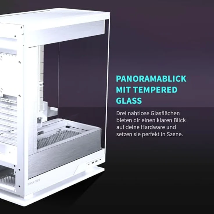 PHANTEKS Evolv X2 PC-Gehäuse, Midi-Tower, E-ATX, Tempered Glass, DRGB - weiß – Bild 3